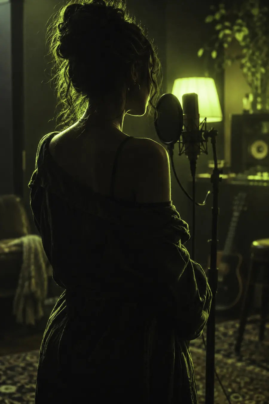 Retrato com estilo cinematográfico, preparado para sincronização labial