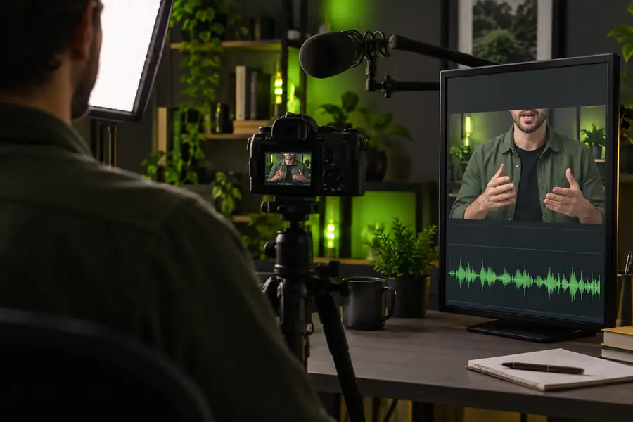YouTube source clip before mouth and audio alignment