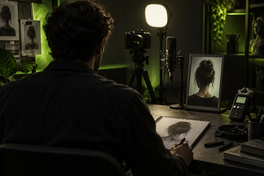 Source visual before the lip sync workflow